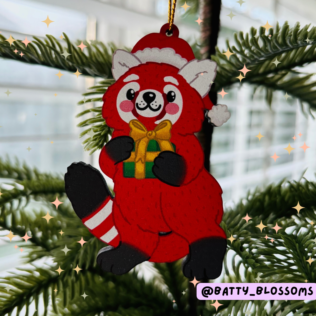 Christmas Red Panda Tree Decoration