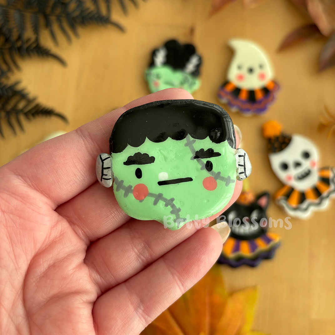 Halloween Clay Fridge Magnets