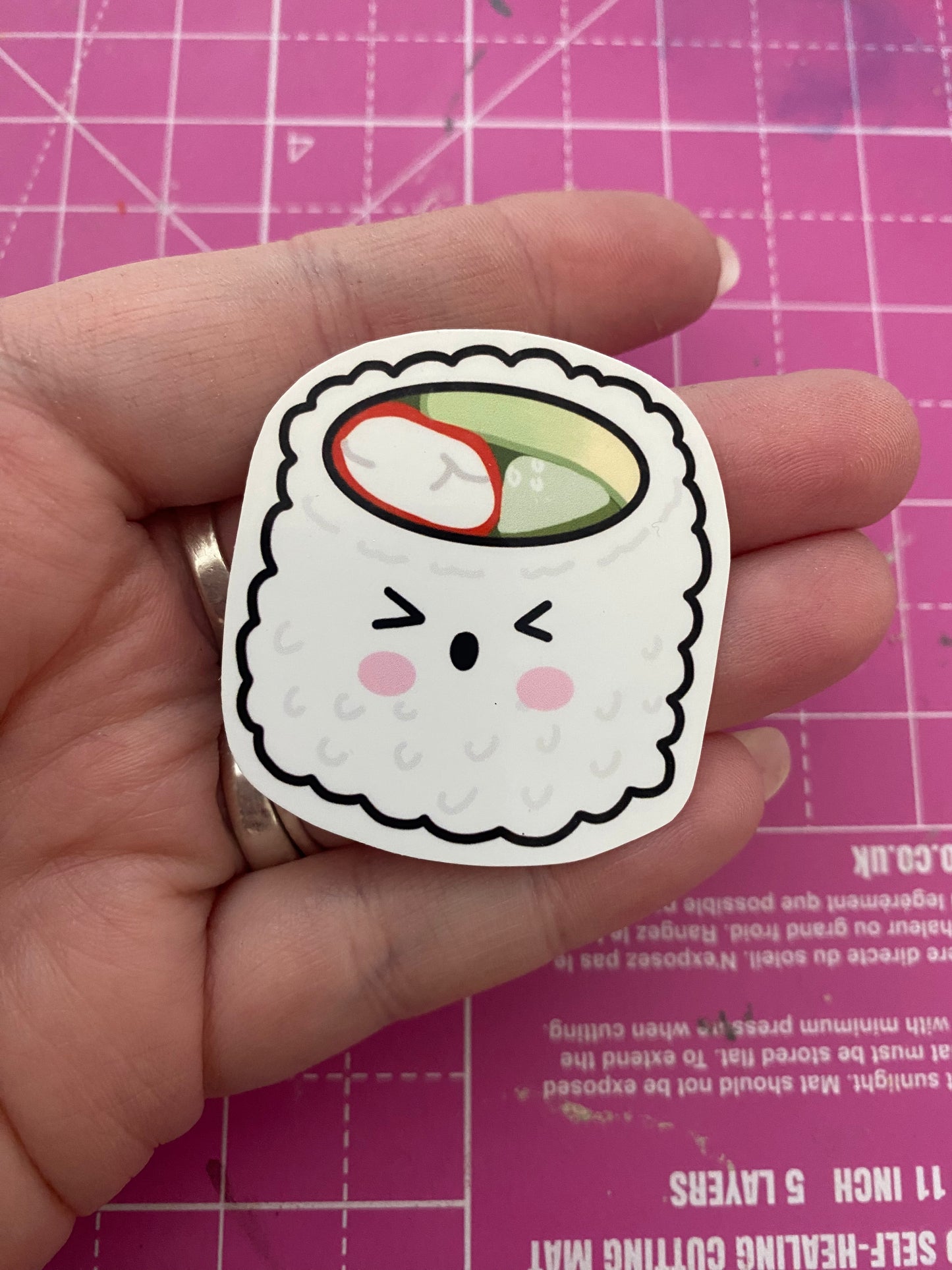 Cute Sushi vinyl stickers (medium)