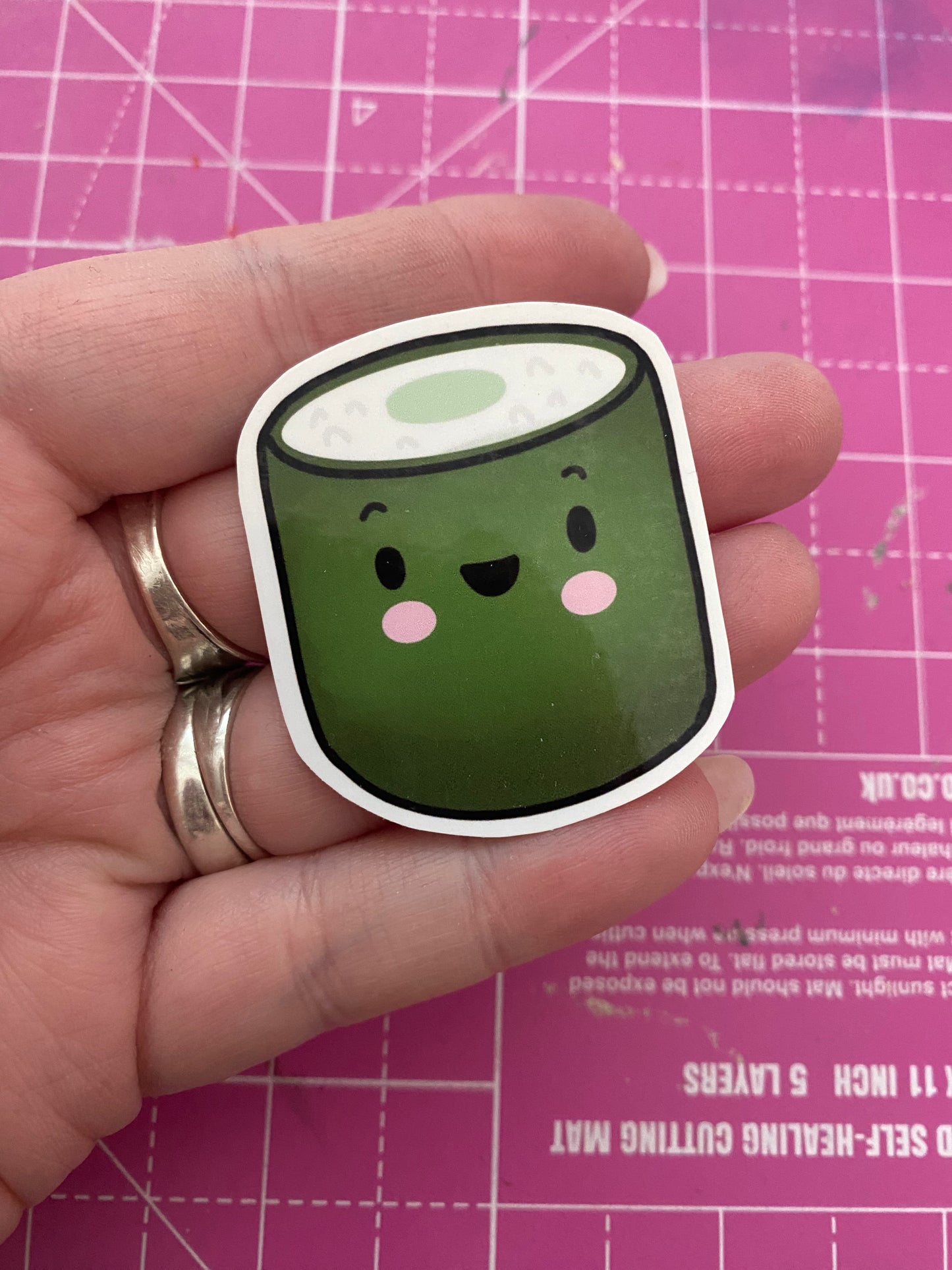 Cute Sushi vinyl stickers (medium)