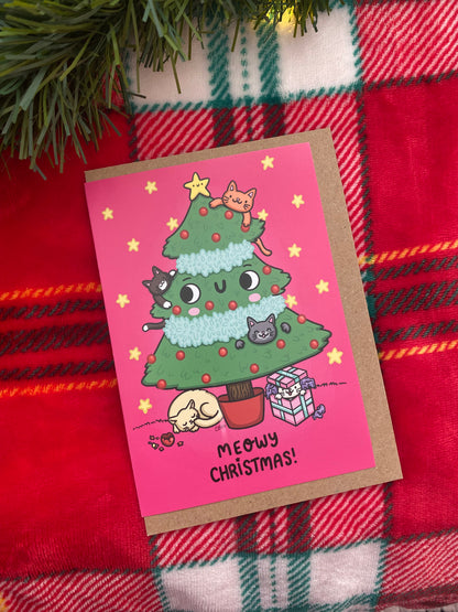 'Meowy Christmas' Card