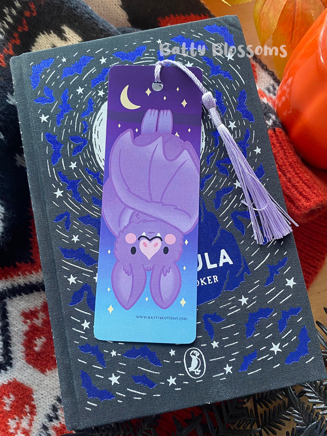 Hanging bat bookmark