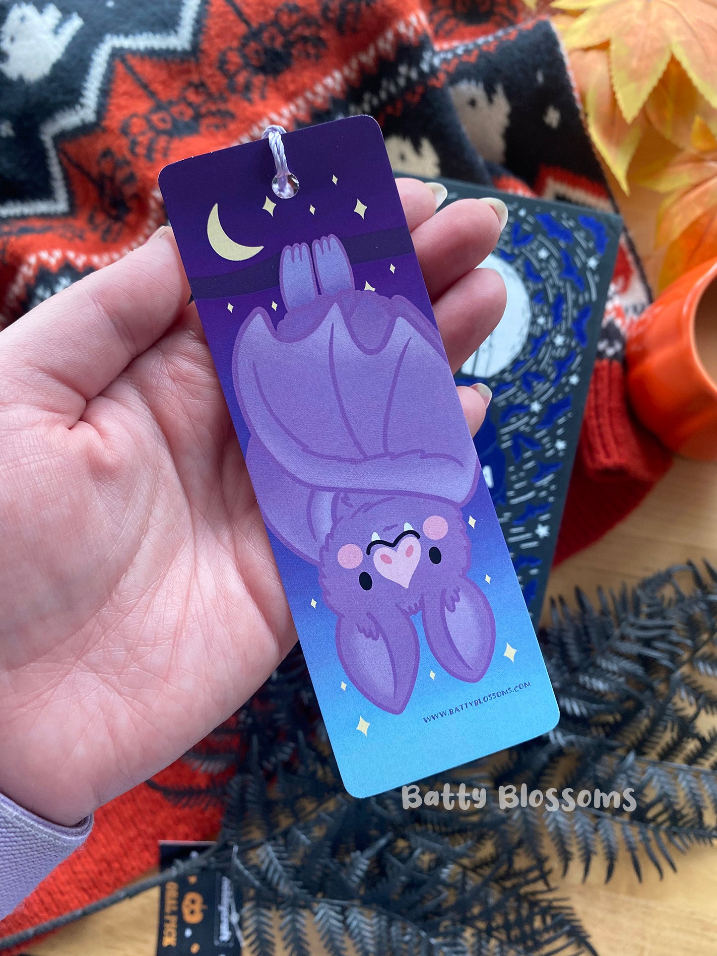 Hanging bat bookmark
