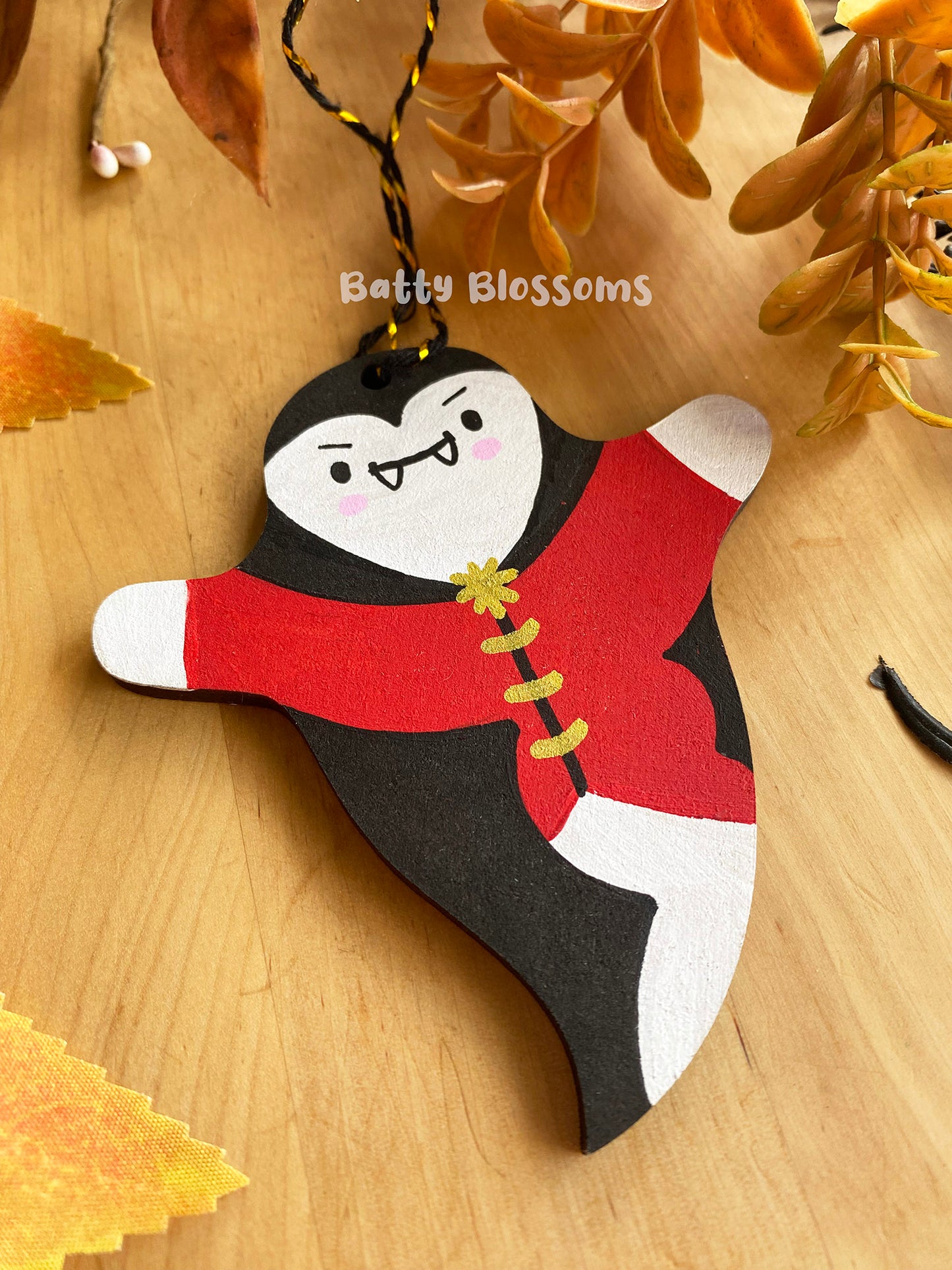 Dracula wooden ghost decoration