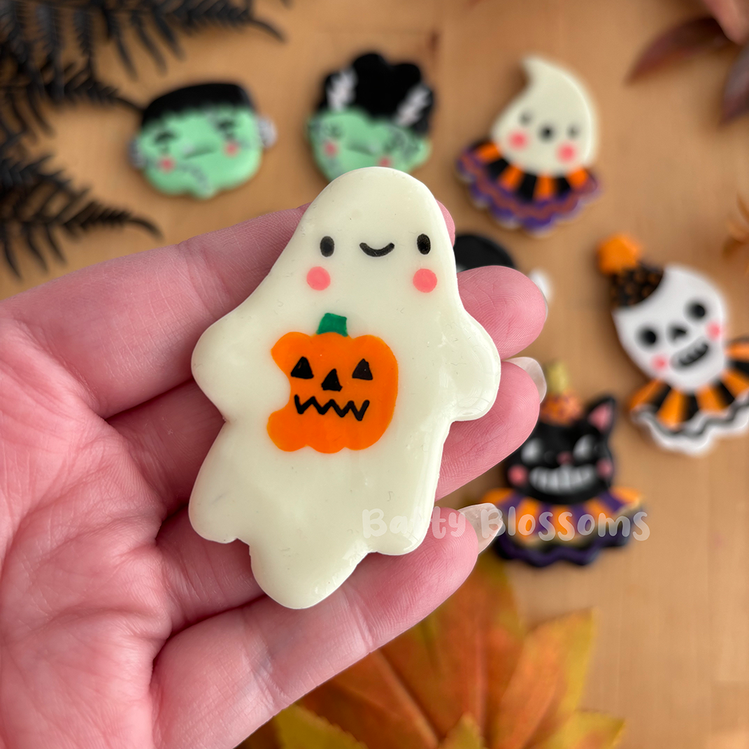 Halloween Clay Fridge Magnets