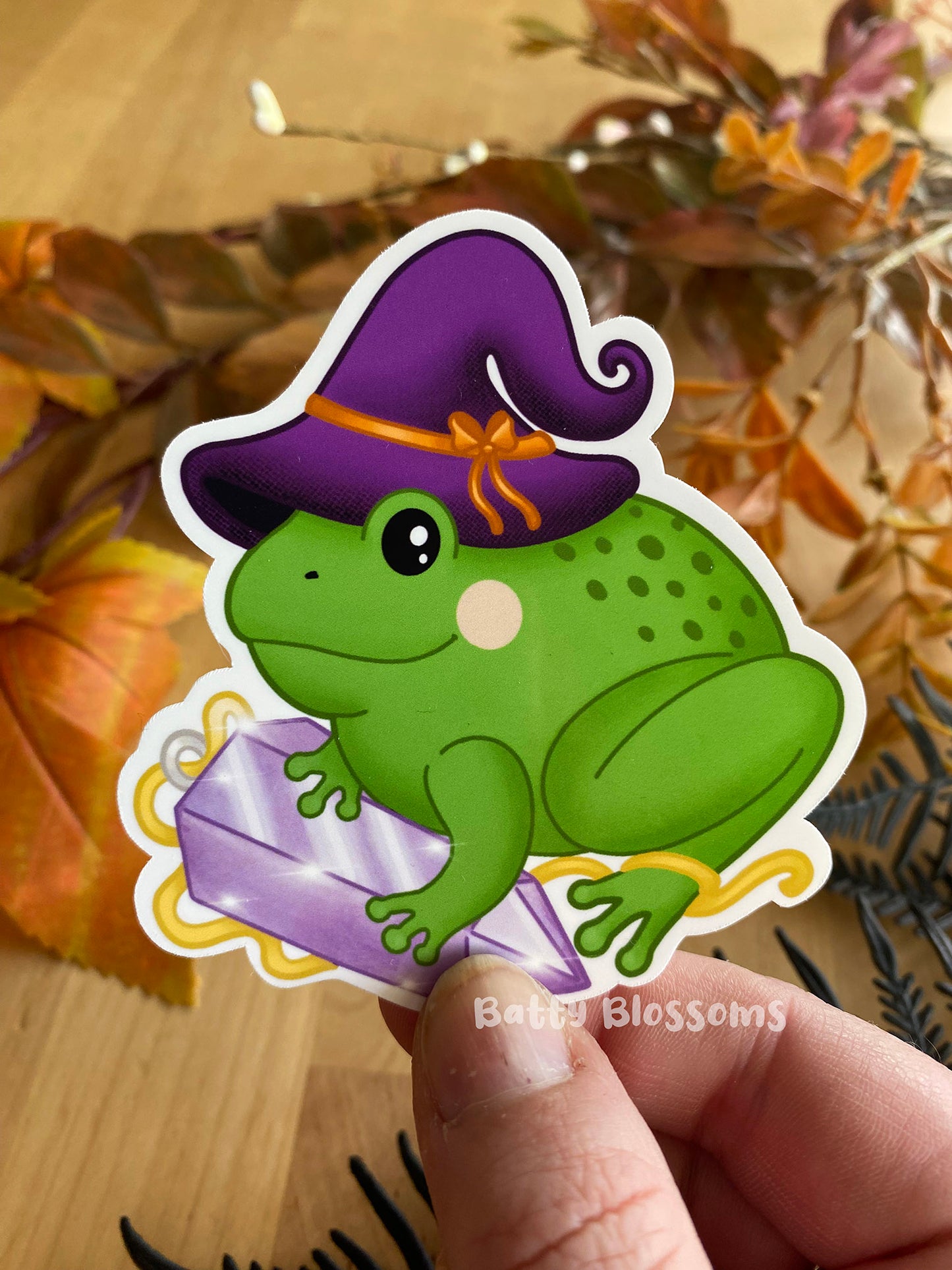 Magic Frog vinyl sticker (large)
