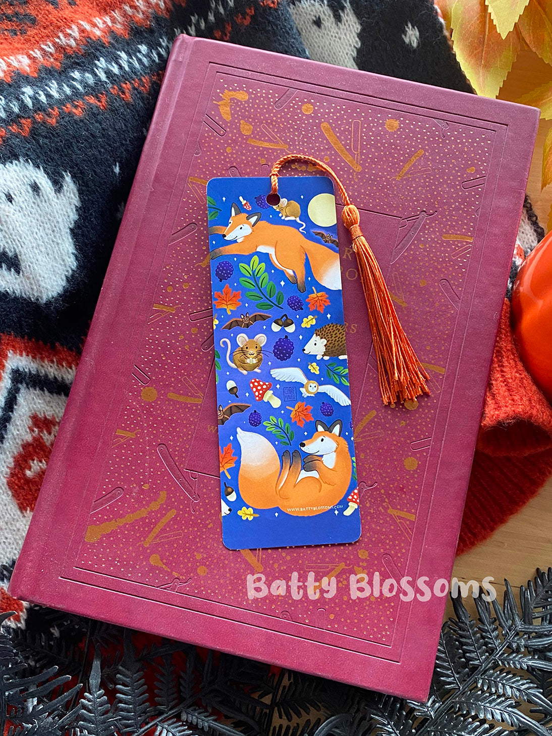 Autumn Animals bookmark