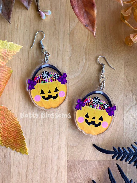 Pumpkin Pail earrings