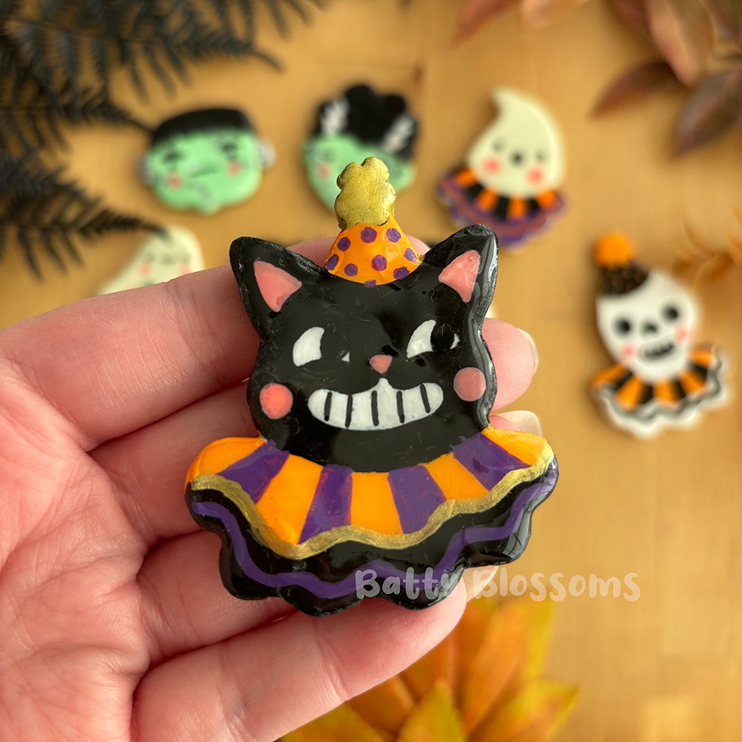Halloween Clay Fridge Magnets