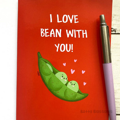 ‘I Love Bean With You’ edamame card