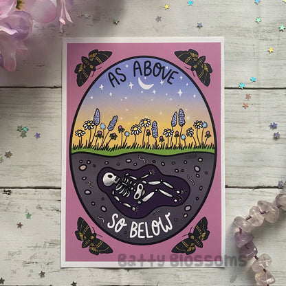 'As Above, So Below' Witchy Vibes Print