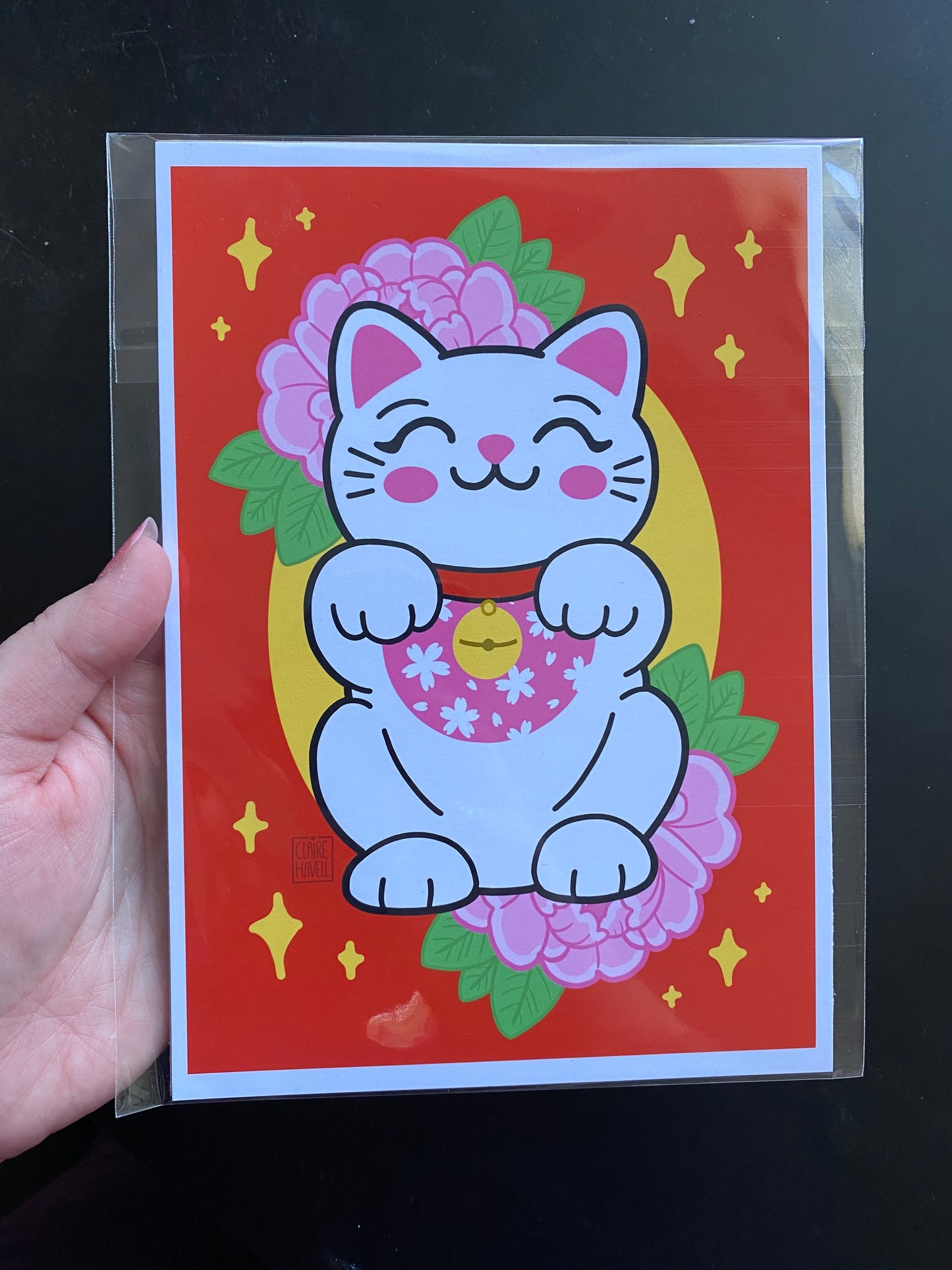 Lucky Cat Print