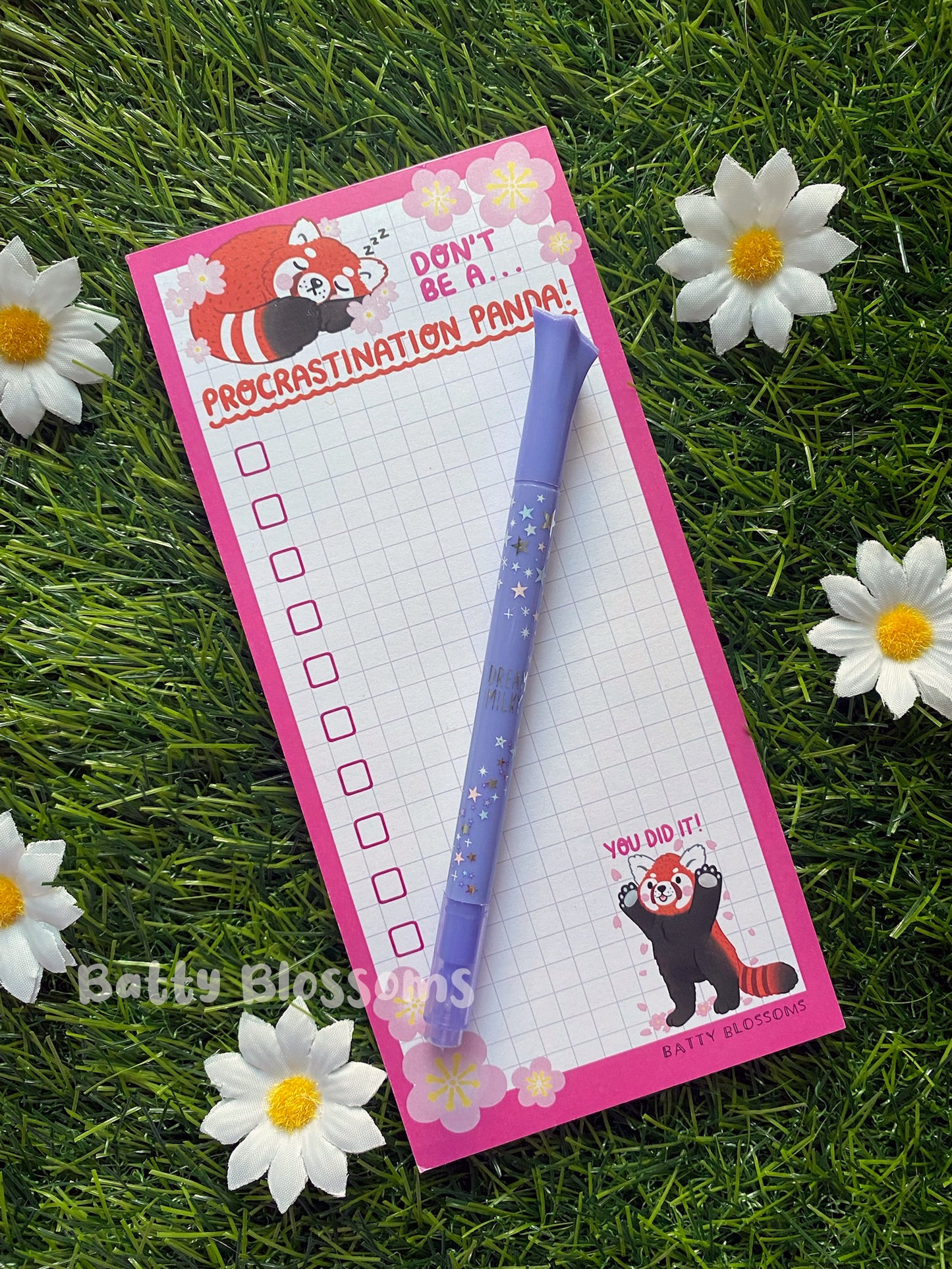 Procrastination Panda list pad