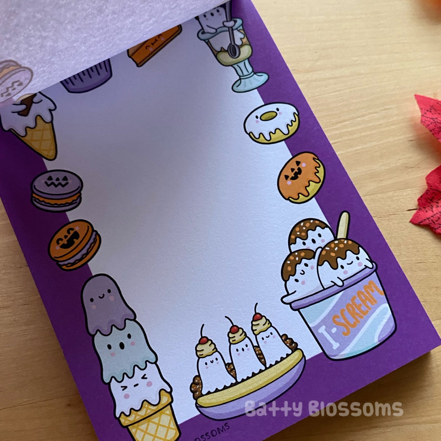 Spoopy Desserts notepad