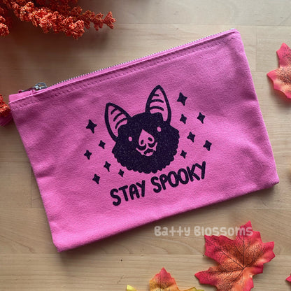 Stay Spooky zip-up pouch
