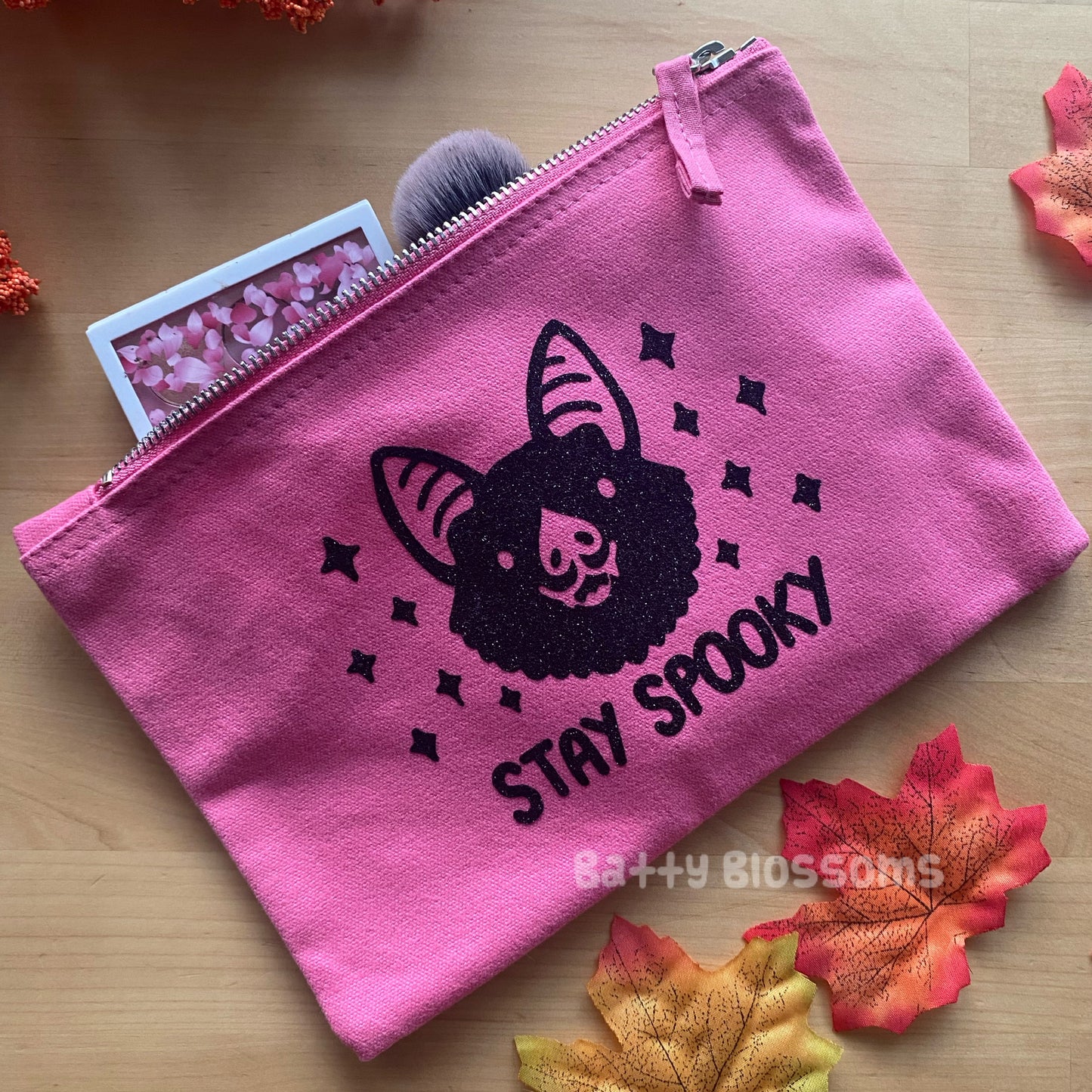 Stay Spooky zip-up pouch