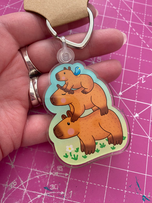 Capybara Stack keyring