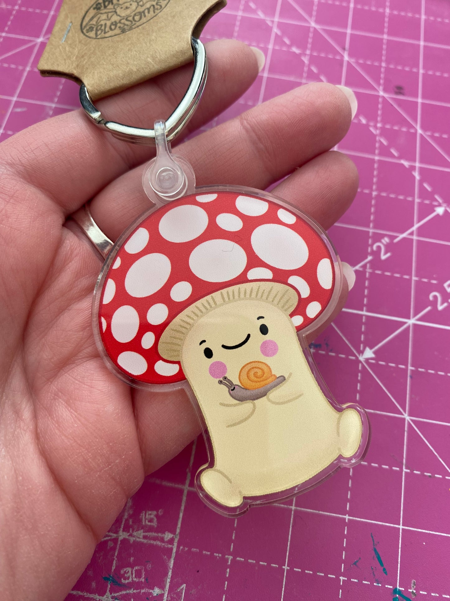 Mushroom Friend keyring