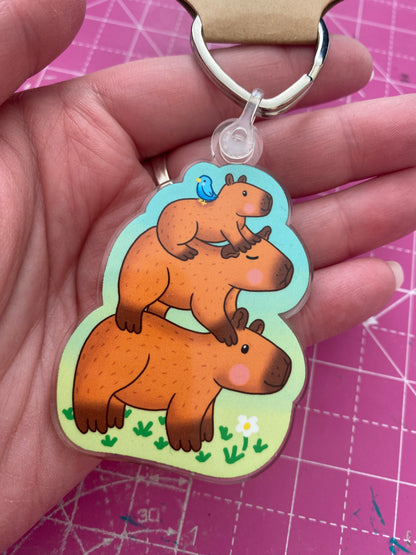Capybara Stack keyring