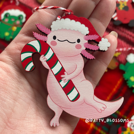 Christmas Axolotl Tree Decoration