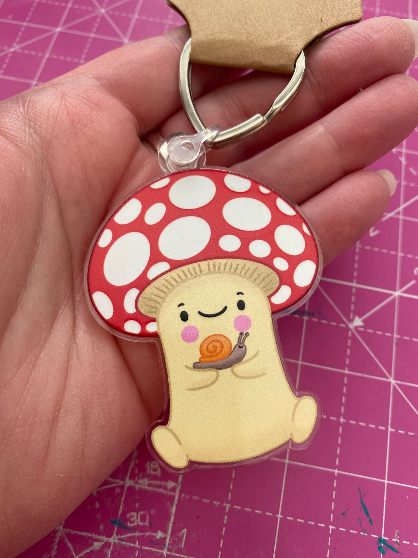 Mushroom Friend keyring