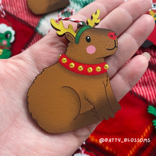 Christmas Capybara Tree Decoration