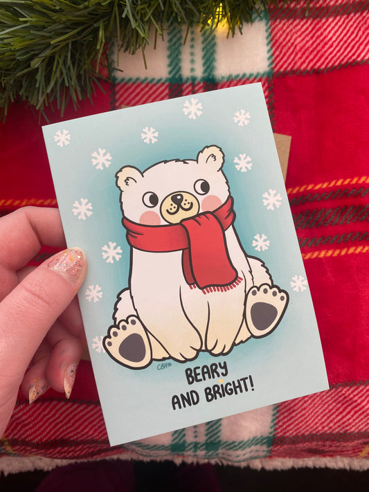 'Beary and Bright' Card