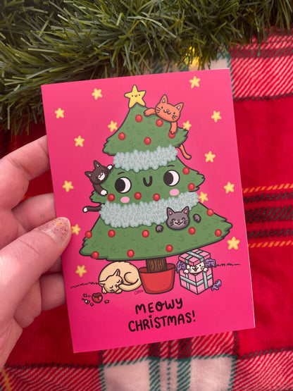 'Meowy Christmas' Card