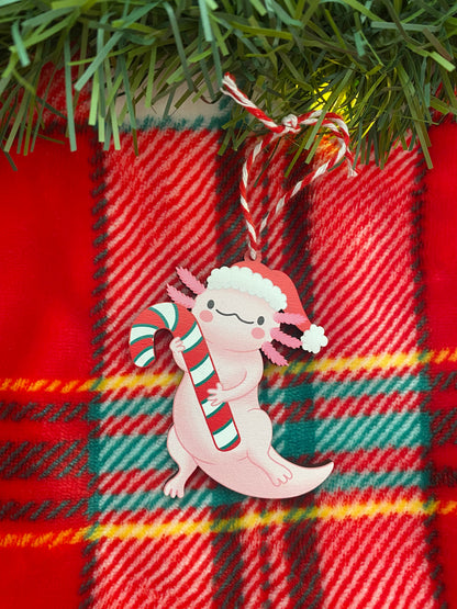 Christmas Axolotl Tree Decoration
