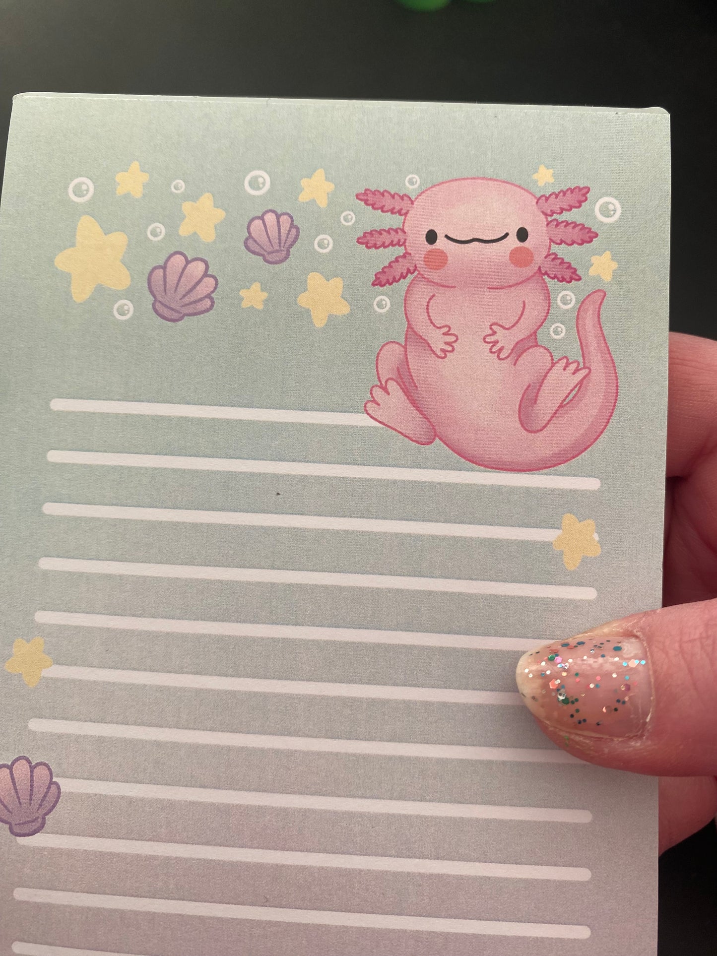 Axolotl Magic list pad