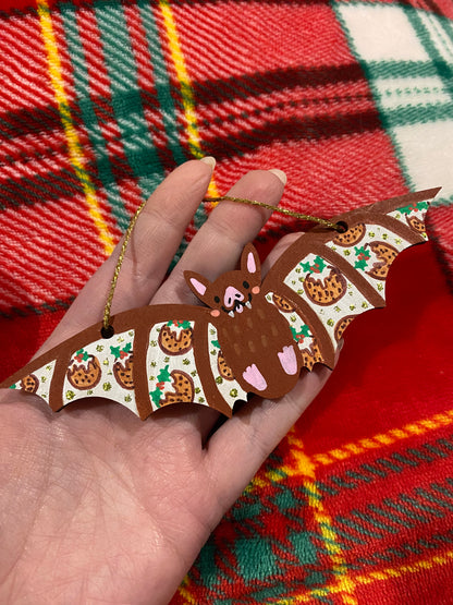 Christmas Baby Bats wooden decorations