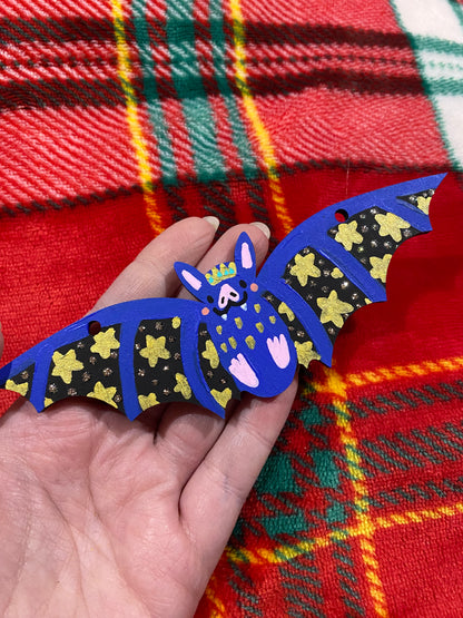 Christmas Baby Bats wooden decorations