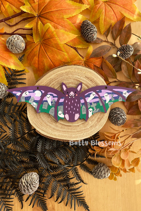 'Libitina' hanging wooden bat