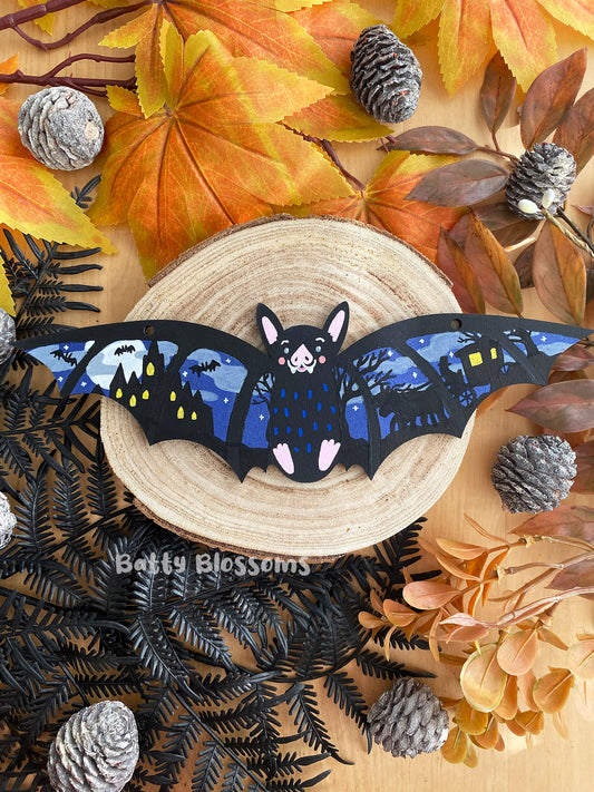 'Vlad' hanging wooden bat