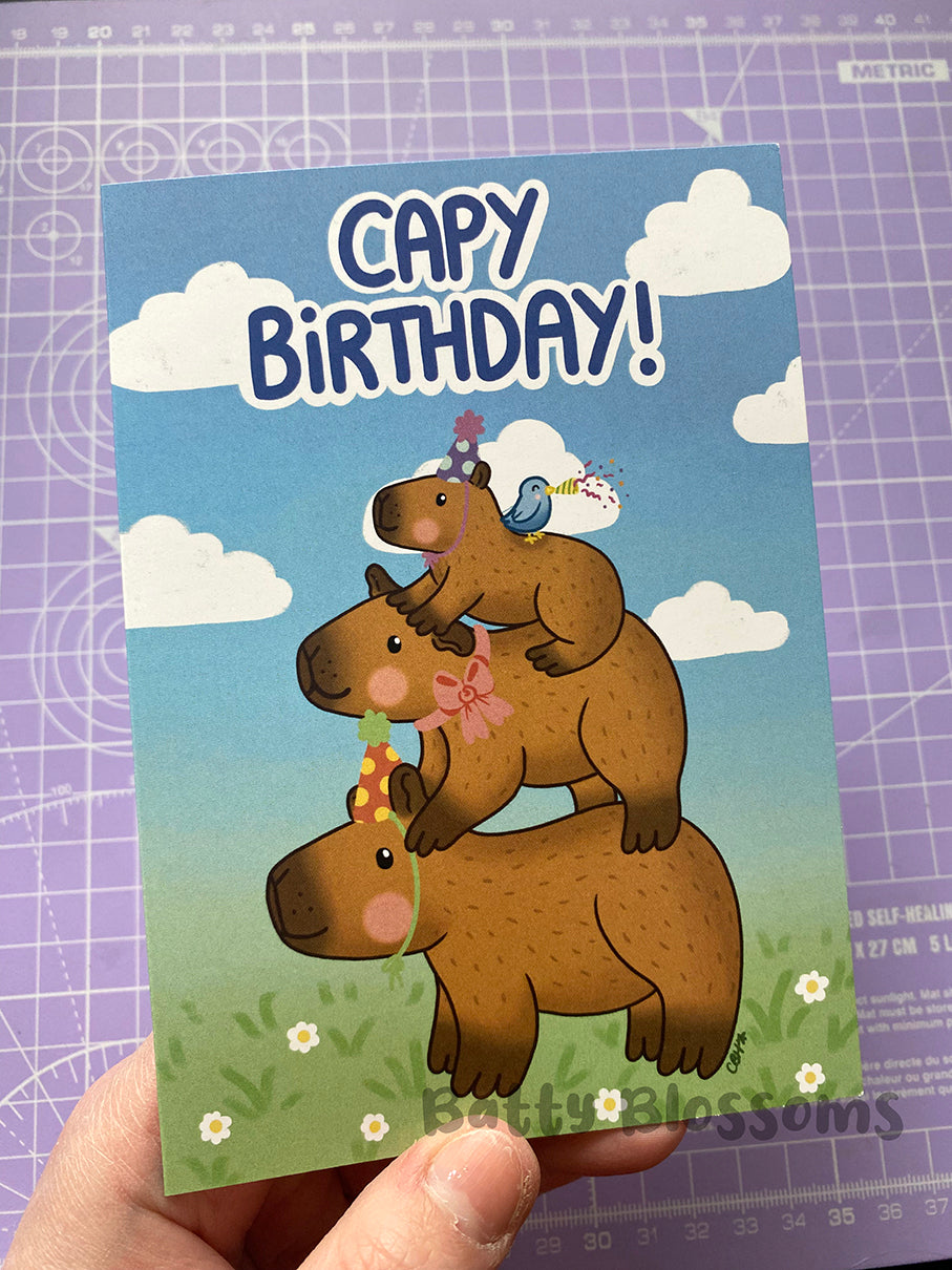 Capy Birthday card