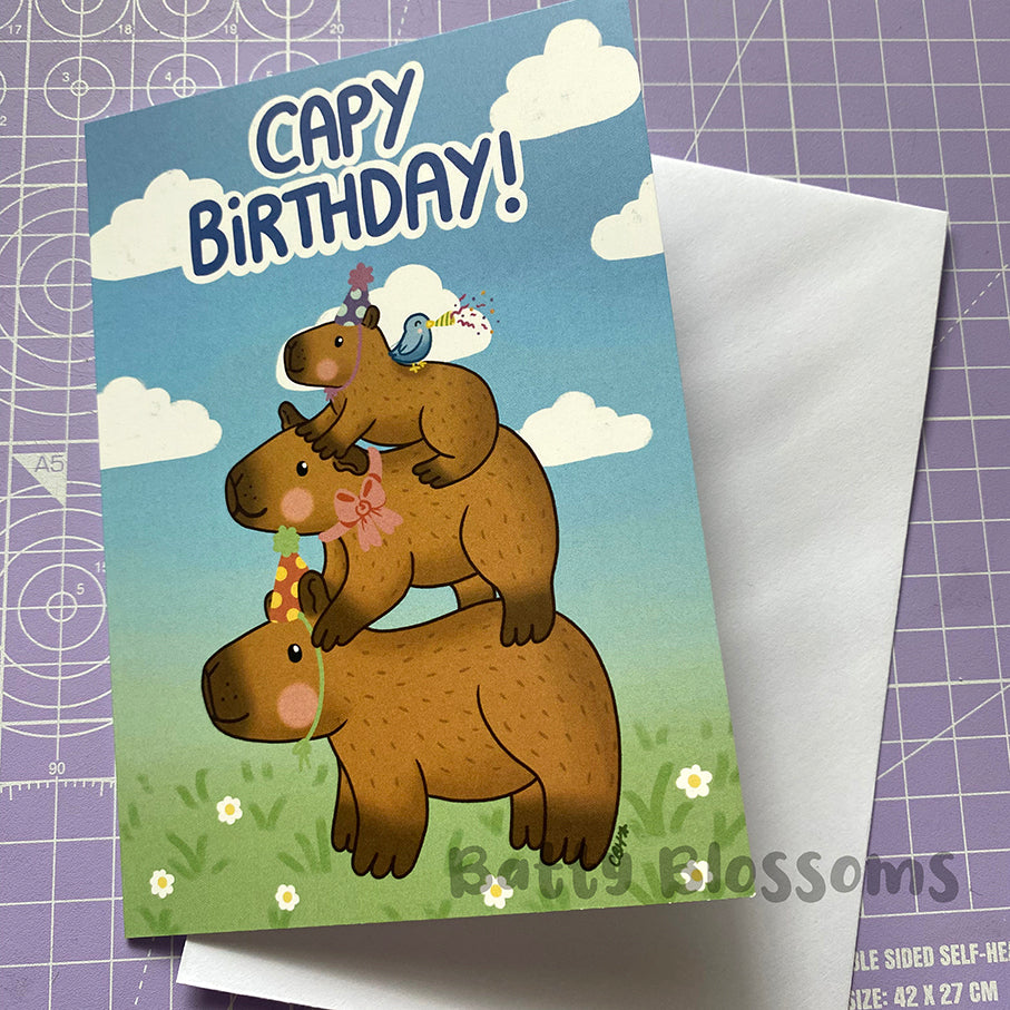 Capy Birthday card