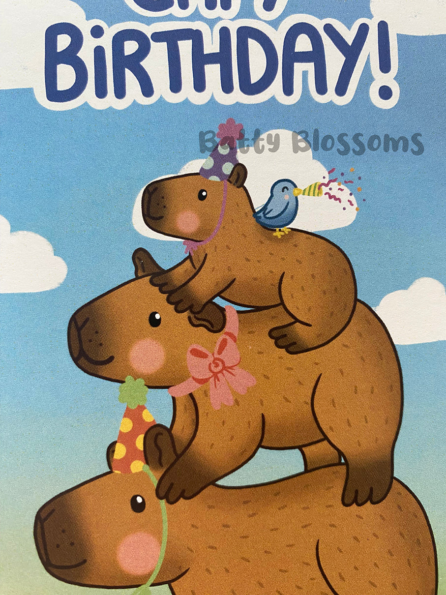 Capy Birthday card