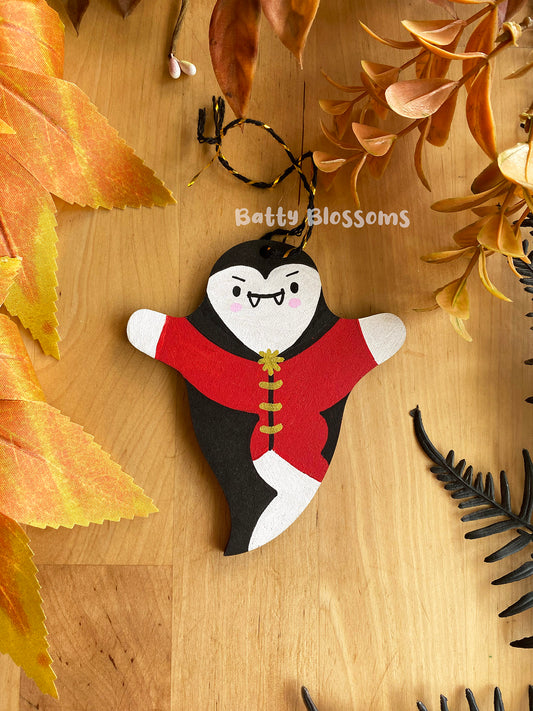 Dracula wooden ghost decoration