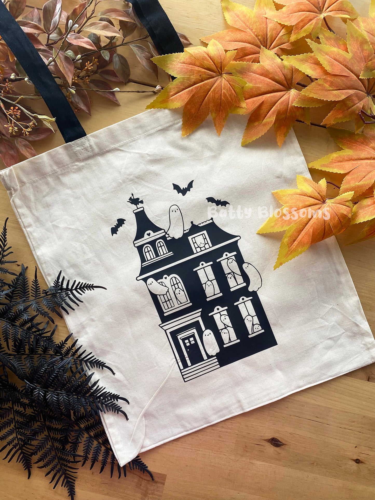 Haunted House tote bag
