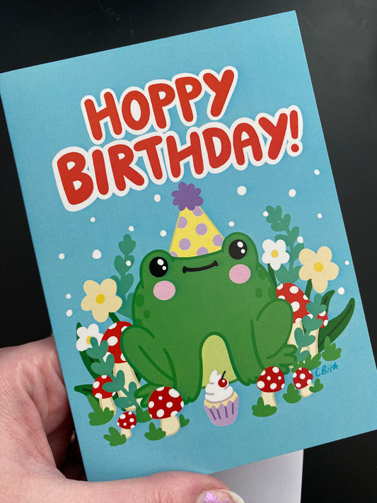 Hoppy Birthday card