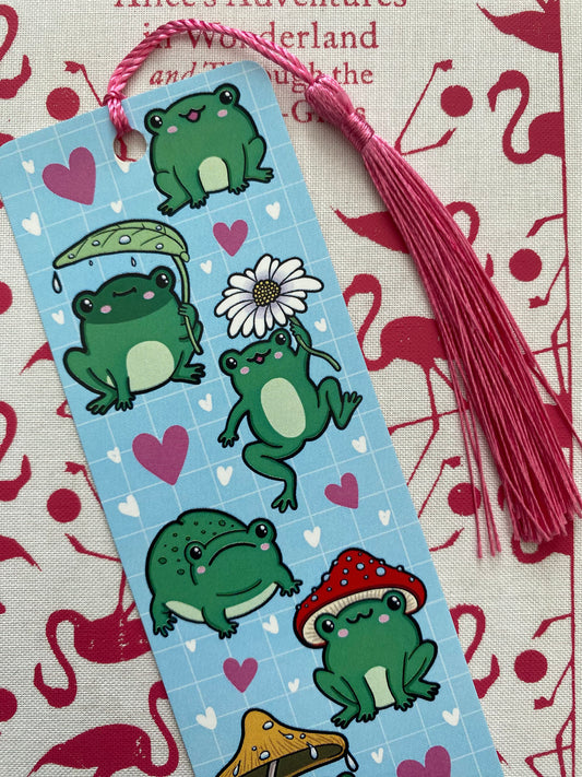 Happy Frogs bookmark