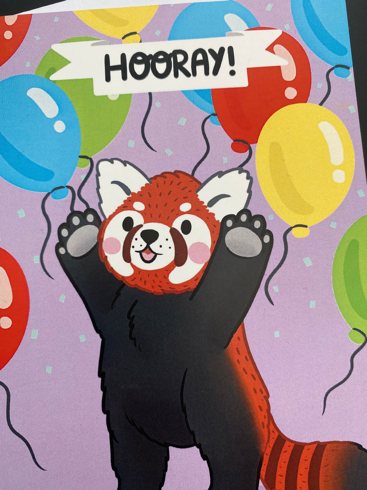 Hooray Red Panda card