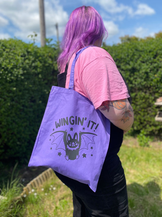Wingin It tote bag
