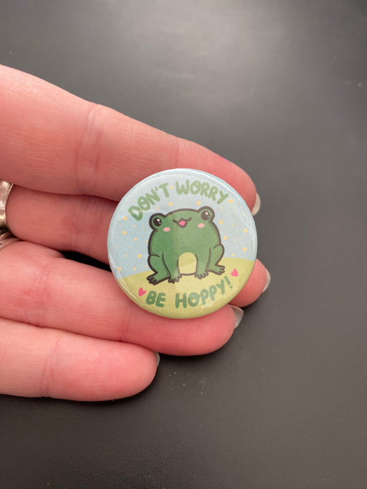 Happy Frog button badge