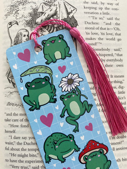Happy Frogs bookmark