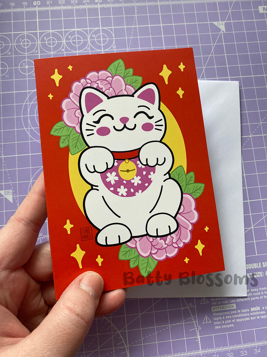 Lucky Cat card