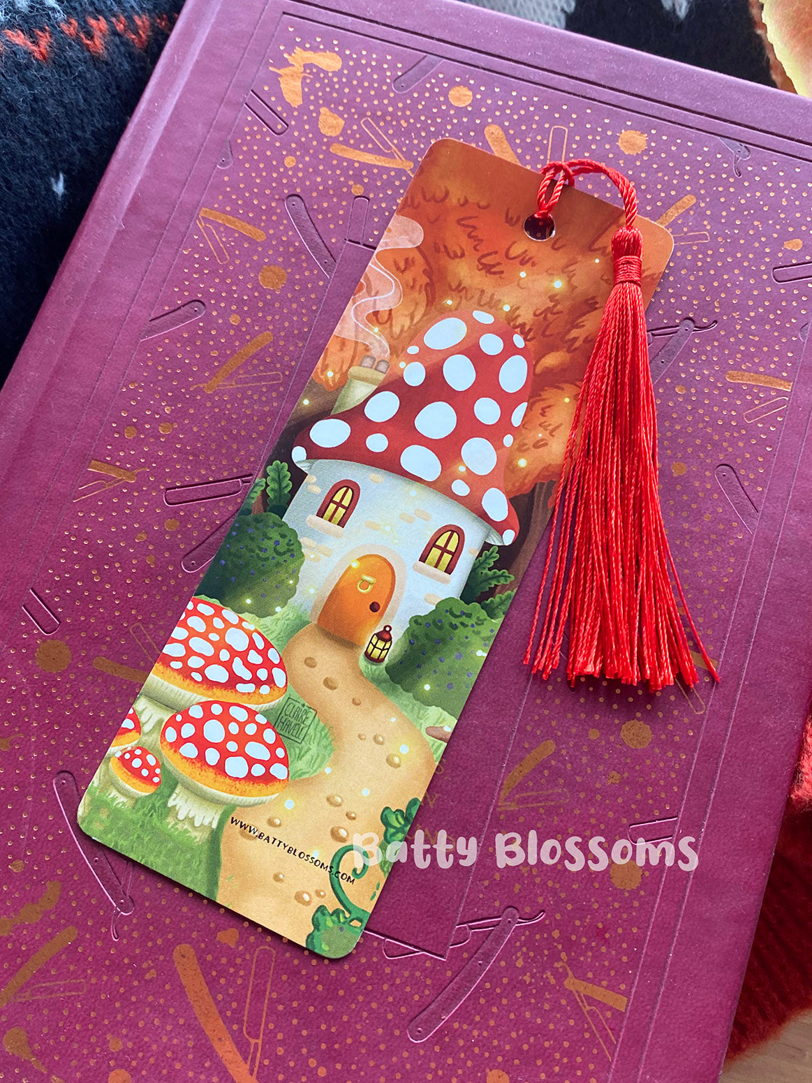 Toadstool House bookmark