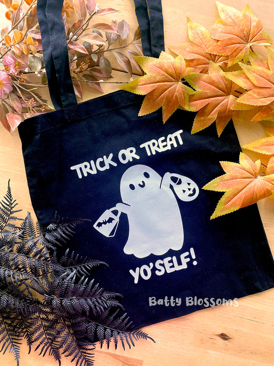 Trick or Treat Yo Self tote bag