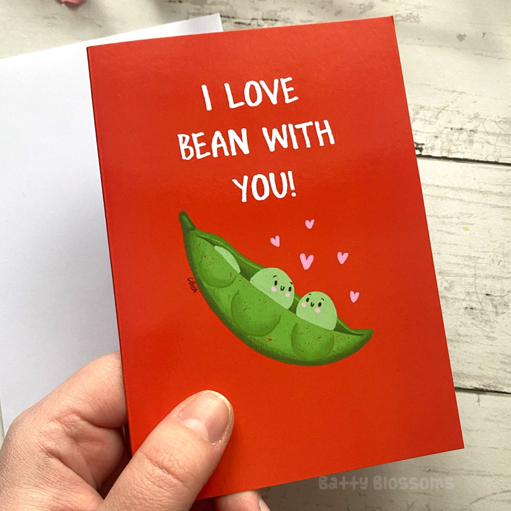 ‘I Love Bean With You’ edamame card