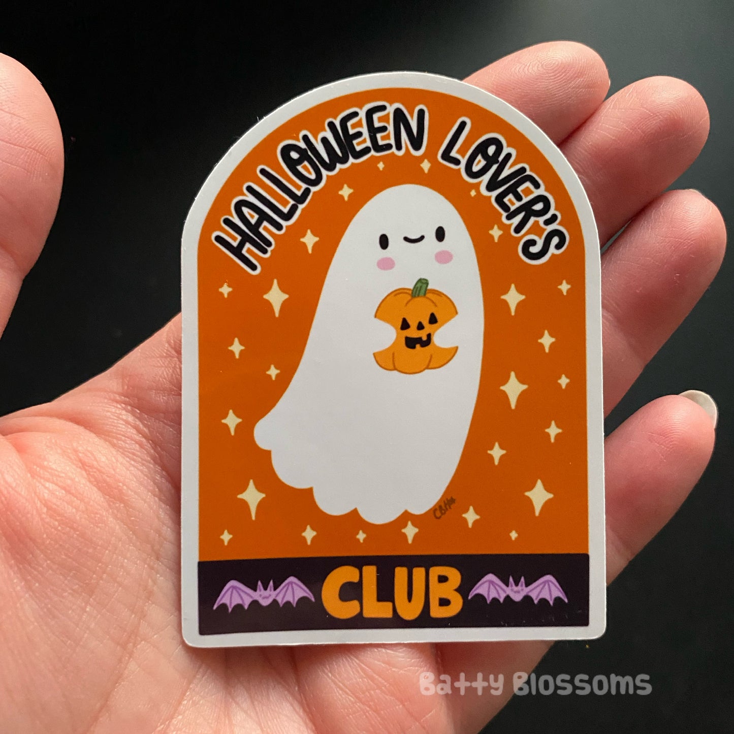 Halloween Lover's Club sticker (large)